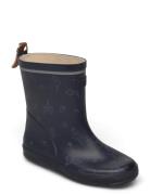 Basic Wellies W. Aop Gummistøvler Blue CeLaVi