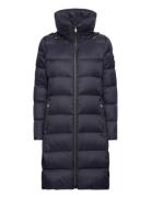 Over -Collar Down Coat Foret Jakke Navy Lauren Ralph Lauren