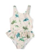 Eva – Swimsuit 1-2 Years – First Swim Badedragt Badetøj Beige Filibabb...