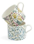 Morris & Co Mug Daffodil & Willow Bough 2-P Home Tableware Cups & Mugs...