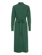 Vimorose L/S Long Dress/Su - Knælang Kjole Green Vila