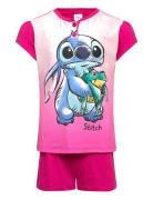 Pyjashort In Box Pyjamassæt Pink Lilo & Stitch