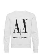 Sweatshirt Tops Sweatshirts & Hoodies Sweatshirts White Armani Exchang...