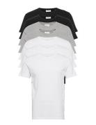 Basic O-Neck Tee S/S 7 Pack Tops T-Kortærmet Skjorte Lindbergh