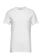 Crew-Neck T-Shirt Tops T-Kortærmet Skjorte White Bread & Boxers