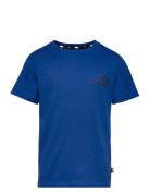 Ess Small Logo Tee B Sport T-Kortærmet Skjorte Blue PUMA