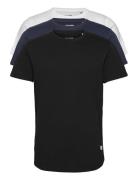 Jjenoa Tee Ss Crew Neck 3Pk Mp Noos Tops T-Kortærmet Skjorte Black Jac...