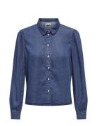 Onlbillie Denim Life Dnm Shirt Qyt Tops Shirts Long-sleeved Blue ONLY