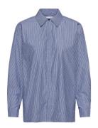 03 The Shirt Tops Shirts Long-sleeved Blue My Essential Wardrobe