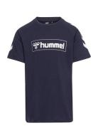 Hmlbox T-Shirt S/S Sport T-Kortærmet Skjorte Blue Hummel