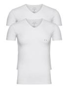 Men's 2Pack T-Shirt Tops T-Kortærmet Skjorte White Armani Exchange