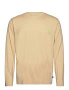 Long Sleeve Tee Bamboo Tops T-Langærmet Skjorte Beige Resteröds