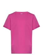Lpria Ss Fold Up Solid Tee Tw Bc Tops T-Kortærmet Skjorte Pink Little ...