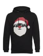 Dpx-Mas Santa Hoodie Tops Sweatshirts & Hoodies Hoodies Black Denim Pr...