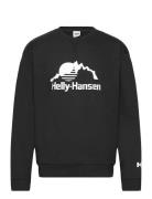 Yu Crew Sweater 2.0 Sport Sweatshirts & Hoodies Sweatshirts Black Hell...