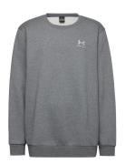 Ua Essential Fleece Crew Sport Sweatshirts & Hoodies Sweatshirts Grey ...