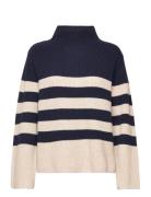 Slmolina Stripe Pullover Ls Tops Knitwear Jumpers Soaked In Luxury