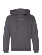 Hoody With Print Tops Sweatshirts & Hoodies Hoodies Grey Tom Tailor