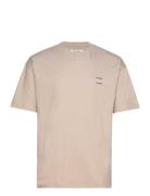 Joel T-Shirt 11415 Designers T-Kortærmet Skjorte Beige Samsøe Samsøe