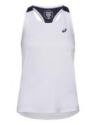 Women Court Tank Sport T-shirts & Tops Sleeveless White Asics