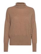 Mirjam Cashmere Sweater Tops Knitwear Turtleneck Brown Balmuir