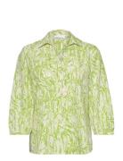 Heliakb Shirt Tops Shirts Long-sleeved Green Karen By Simonsen