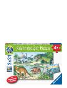 Dinosaurs Of Land And Sea 2X24P Toys Puzzles And Games Puzzles Classic...