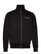 Tommy Logo Zip Thru Stand Collar Tops Sweatshirts & Hoodies Sweatshirt...