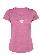 Impulse Core Rb Tee Sport T-shirts & Tops Short-sleeved Pink Mizuno