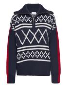 Setesdal Zipup Sweater Tops Knitwear Jumpers Black We Norwegians