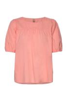 Sc-Caliste Tops T-shirts & Tops Short-sleeved Orange Soyaconcept