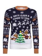 Santa Claus Is Coming To Town Tops Knitwear Pullovers Multi/patterned ...