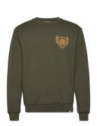 Chad Sweatshirt Tops Sweatshirts & Hoodies Sweatshirts Khaki Green Les...