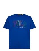 Big Fit Logo Jersey T-Shirt Tops T-Kortærmet Skjorte Blue Polo Ralph L...