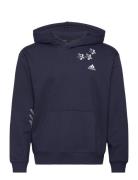 Scribble Fleece Hoodie Sport Sweatshirts & Hoodies Hoodies Navy Adidas...