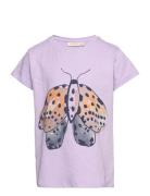 Sgpilou Garden Swarm Ss Tee Tops T-Kortærmet Skjorte Purple Soft Galle...