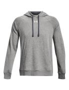Ua Rival Fleece Hoodie Sport Sweatshirts & Hoodies Hoodies Grey Under ...