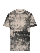 Erosion Print T-Shirt Tops T-Kortærmet Skjorte Multi/patterned Lyle & ...
