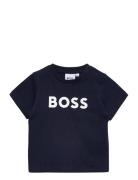 Short Sleeves Tee-Shirt Tops T-Kortærmet Skjorte Navy BOSS