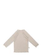 Micka Blouse Tops T-shirts Long-sleeved T-Skjorte Beige That's Mine