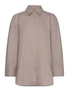 Nituraiw Shirt Tops Shirts Long-sleeved Grey InWear