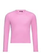 Nlfkouise Ls Short Top Tops T-shirts Long-sleeved T-Skjorte Pink LMTD