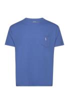 Classic Fit Pocket T-Shirt Tops T-Kortærmet Skjorte Blue Polo Ralph La...