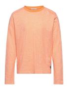 Striped Longsleeve Tops T-shirts Long-sleeved T-Skjorte Orange Tom Tai...