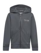 Garment Dye Hoody Jacket Tops Sweatshirts & Hoodies Hoodies Grey Tom T...