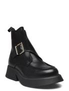 Biahailey Buckle Boot Crust Shoes Boots Ankle Boots Ankle Boots Flat H...