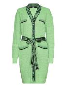 Feminine Boucle Cardigan Tops Knitwear Cardigans Green Karl Lagerfeld