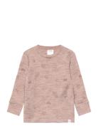 Top Baby Merino Wool Tops T-shirts Long-sleeved T-Skjorte Pink Lindex
