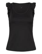 Liv Tank Top Sport T-shirts & Tops Sleeveless Black BOW19