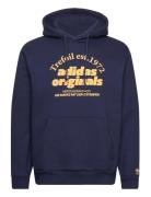 Grf Hoodie Sport Sweatshirts & Hoodies Hoodies Navy Adidas Originals